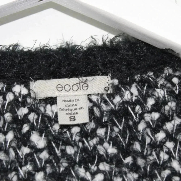 Ecote southwestern open front fuzzy oversized cardigan sweater - Picture 3 of 11